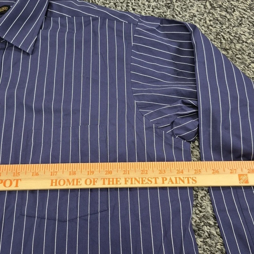 NWT‎ Donald J Trump Long Sleeve Signature Collection Shirt Mens 17 32/33 Blue
